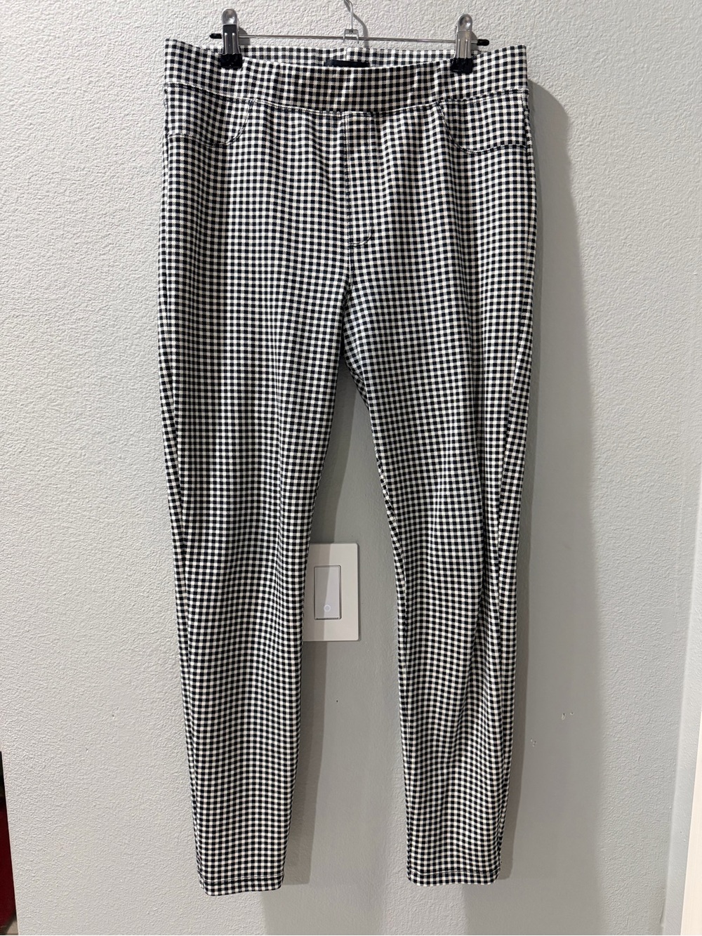 Sanctuary Black & White Gingham Slim Chinos